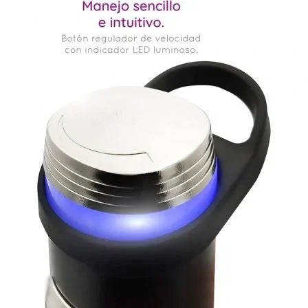 Grunkel Batidora de Mano Mp-1500Titanxl 1500W, 4 Cuchillas de Titanio, Vaso 800ml, Acero Inoxidable 304, Función Turbo